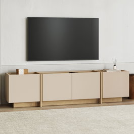 Nordure Lowen Soporte para TV Mink y Sapphire Oak